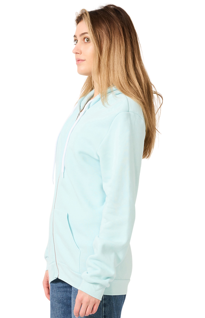 Royal Apparel 3150 Unisex Fashion Fleece Zip Hoodie - Heather Breeze