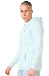 Royal Apparel 3150 Unisex Fashion Fleece Zip Hoodie - Heather Breeze