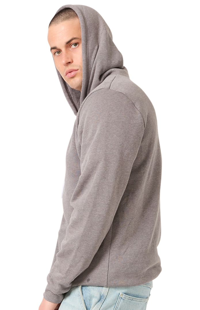Royal Apparel 3150 Unisex Fashion Fleece Zip Hoodie - Heather Charcoal