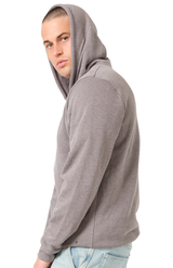 Royal Apparel 3150 Unisex Fashion Fleece Zip Hoodie - Heather Charcoal