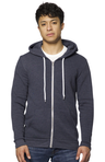 Royal Apparel 3150 Unisex Fashion Fleece Zip Hoodie - Heather Indigo