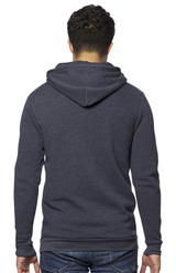 Royal Apparel 3150 Unisex Fashion Fleece Zip Hoodie - Heather Indigo