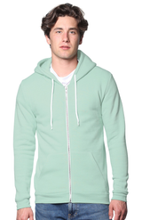 Royal Apparel 3150 Unisex Fashion Fleece Zip Hoodie - Heather Pistachio