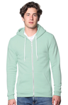 Royal Apparel 3150 Unisex Fashion Fleece Zip Hoodie - Heather Pistachio