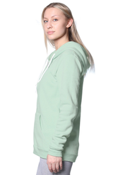 Royal Apparel 3150 Unisex Fashion Fleece Zip Hoodie - Heather Pistachio