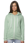 Royal Apparel 3150 Unisex Fashion Fleece Zip Hoodie - Heather Sage
