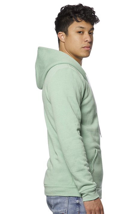 Royal Apparel 3150 Unisex Fashion Fleece Zip Hoodie - Heather Sage