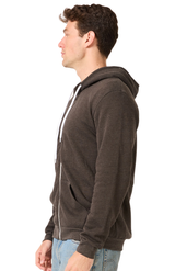 Royal Apparel 3150 Unisex Fashion Fleece Zip Hoodie - Heather Smoke