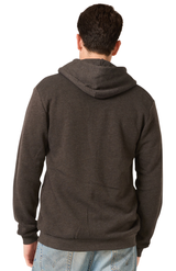 Royal Apparel 3150 Unisex Fashion Fleece Zip Hoodie - Heather Smoke