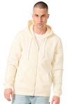 Royal Apparel 3150 Unisex Fashion Fleece Zip Hoodie - Natural