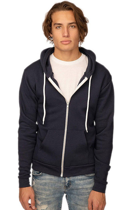 Royal Apparel 3150 Unisex Fashion Fleece Zip Hoodie - Navy