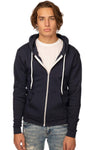 Royal Apparel 3150 Unisex Fashion Fleece Zip Hoodie - Navy