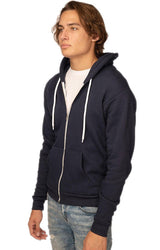 Royal Apparel 3150 Unisex Fashion Fleece Zip Hoodie - Navy