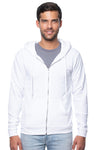 Royal Apparel 3150 Unisex Fashion Fleece Zip Hoodie - White