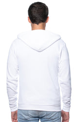 Royal Apparel 3150 Unisex Fashion Fleece Zip Hoodie - White