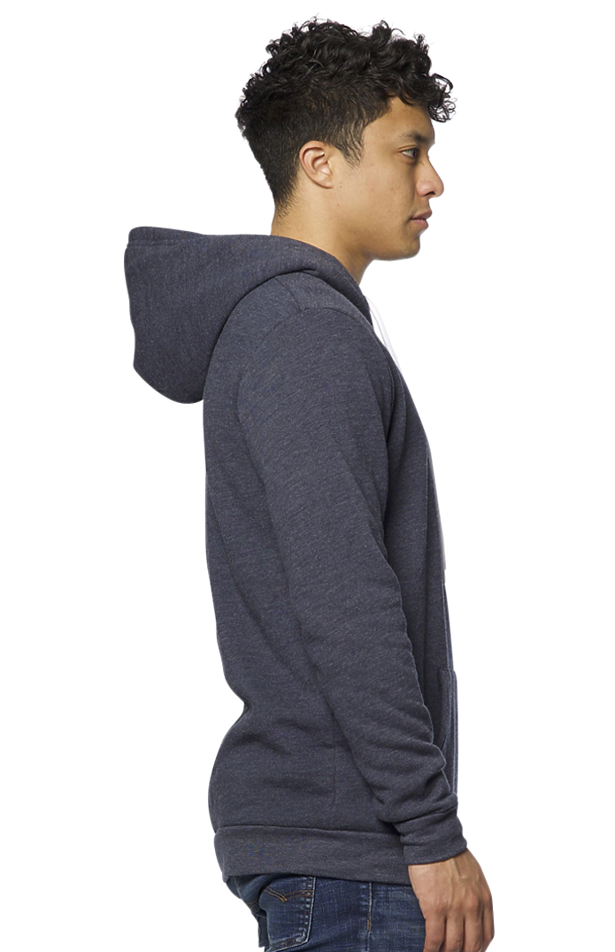 Royal Apparel 3155 Unisex Fashion Fleece Pullover Hoodie - Heather Indigo
