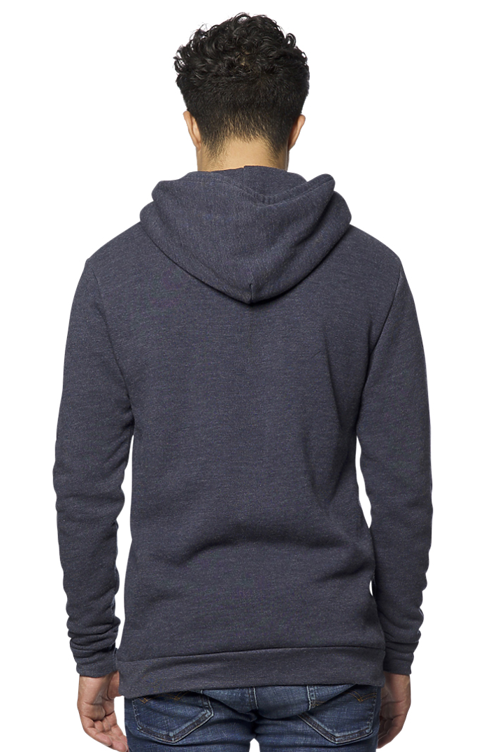 Royal Apparel 3155 Unisex Fashion Fleece Pullover Hoodie - Heather Indigo