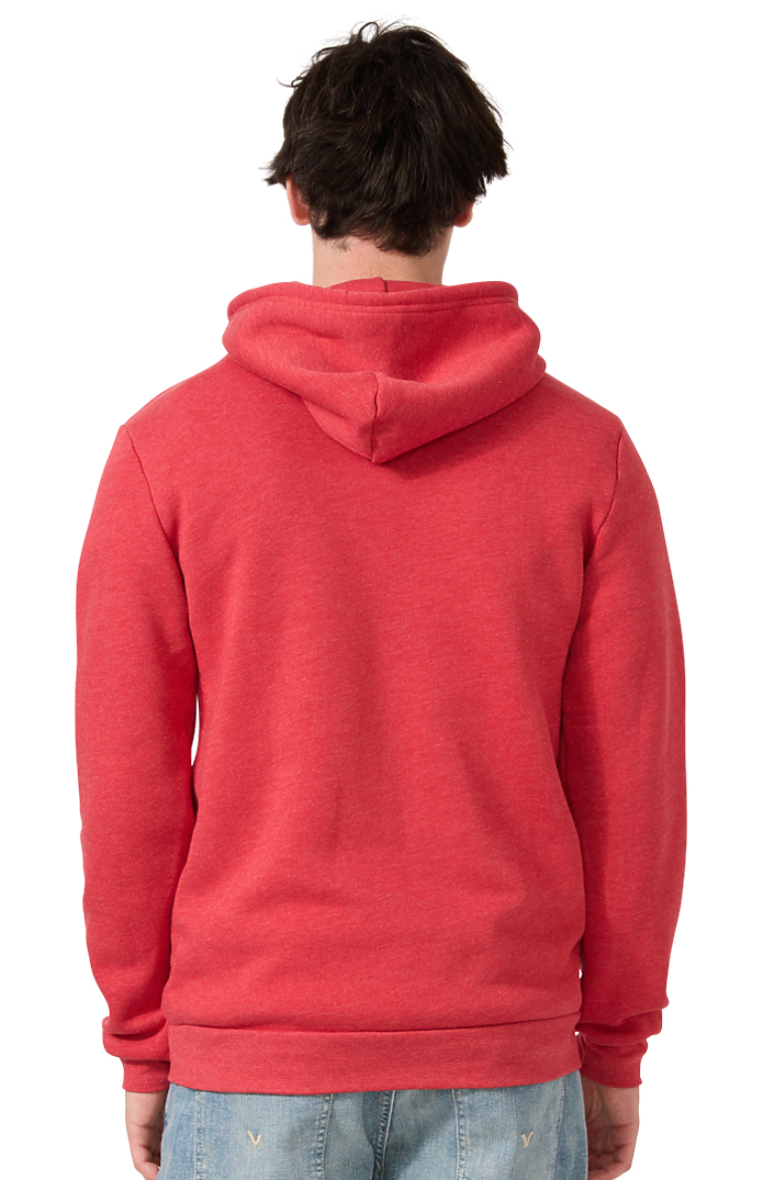 Royal Apparel 3155 Unisex Fashion Fleece Pullover Hoodie - Heather True Red
