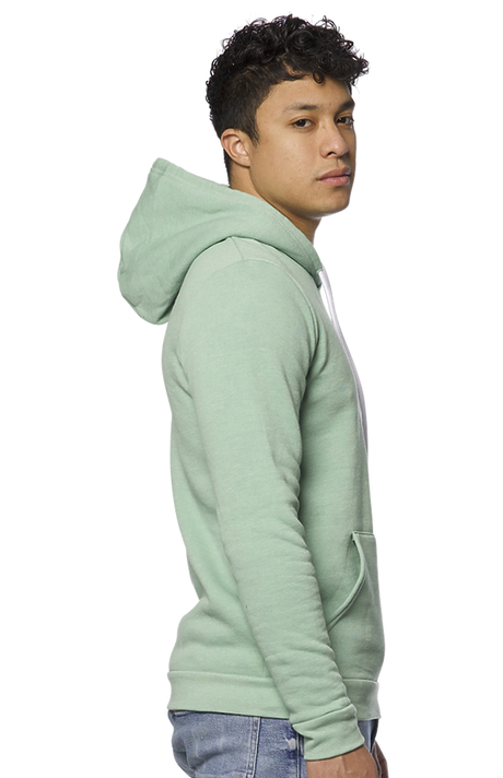 Royal Apparel 3155 Unisex Fashion Fleece Pullover Hoodie - Heather Sage