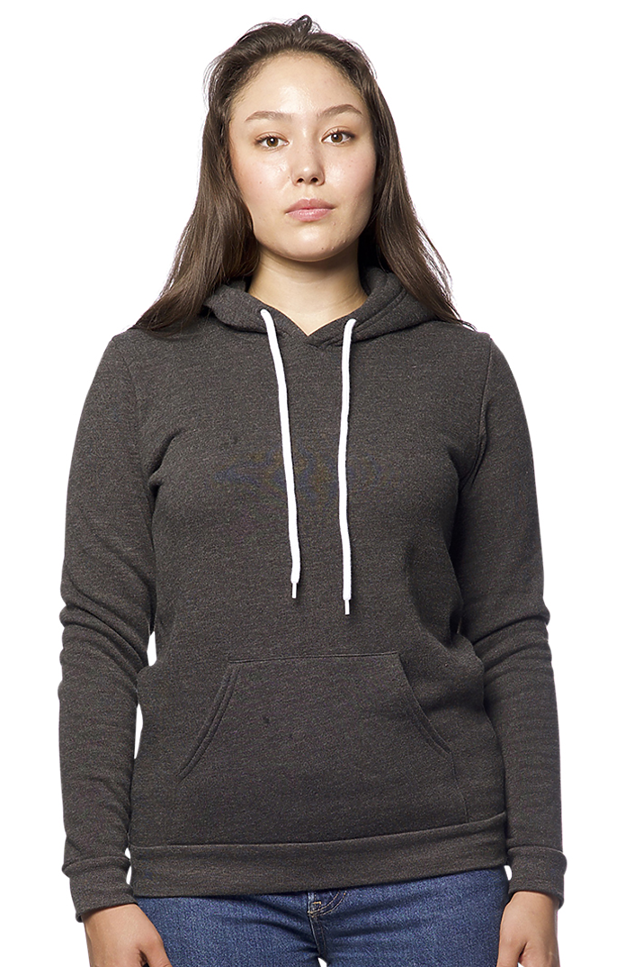 Royal Apparel 3155 Unisex Fashion Fleece Pullover Hoodie - Heather Smoke