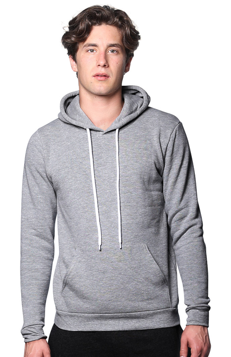 Royal Apparel 3155 Unisex Fashion Fleece Pullover Hoodie - Heather Grey