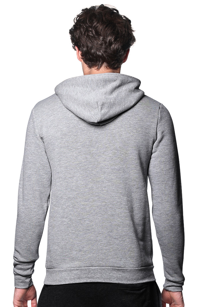 Royal Apparel 3155 Unisex Fashion Fleece Pullover Hoodie - Heather Grey