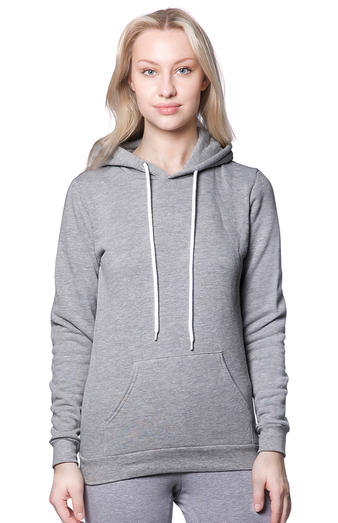 Royal Apparel 3155 Unisex Fashion Fleece Pullover Hoodie - Heather Grey