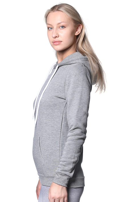 Royal Apparel 3155 Unisex Fashion Fleece Pullover Hoodie - Heather Grey