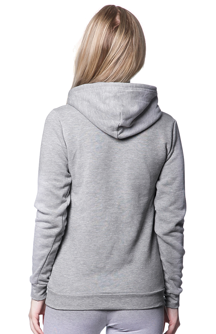 Royal Apparel 3155 Unisex Fashion Fleece Pullover Hoodie - Heather Grey