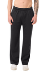 Royal Apparel 3156 Unisex Fashion Fleece Straight Leg Sweatpant - Black