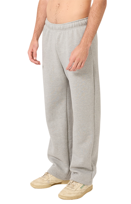 Royal Apparel 3156 Unisex Fashion Fleece Straight Leg Sweatpant - Heather Grey
