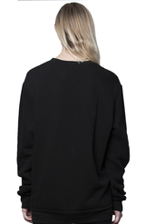 Royal Apparel 3159 Unisex Fashion Fleece Crew Sweatshirt - Black
