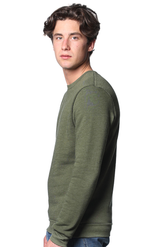Royal Apparel 3159 Unisex Fashion Fleece Crew Sweatshirt - Heather Army
