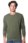 Royal Apparel 3159 Unisex Fashion Fleece Crew Sweatshirt - Heather Army
