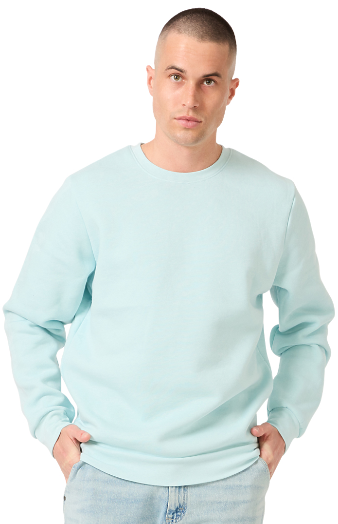 Royal Apparel 3159 Unisex Fashion Fleece Crew Sweatshirt - Heather Breeze