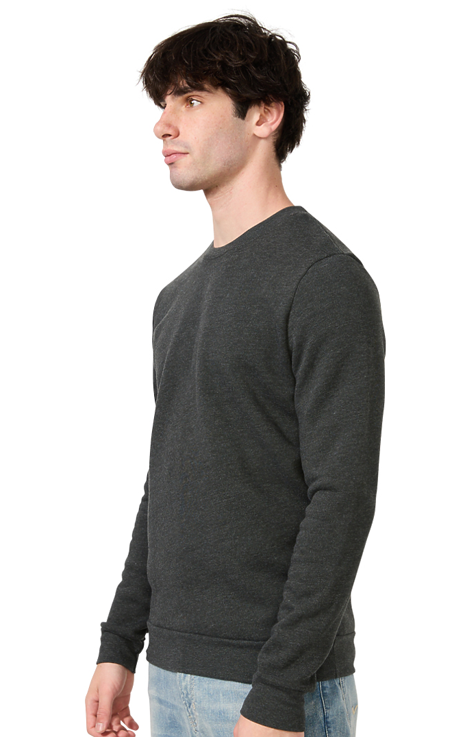 Royal Apparel 3159 Unisex Fashion Fleece Crew Sweatshirt - Heather Dark Grey