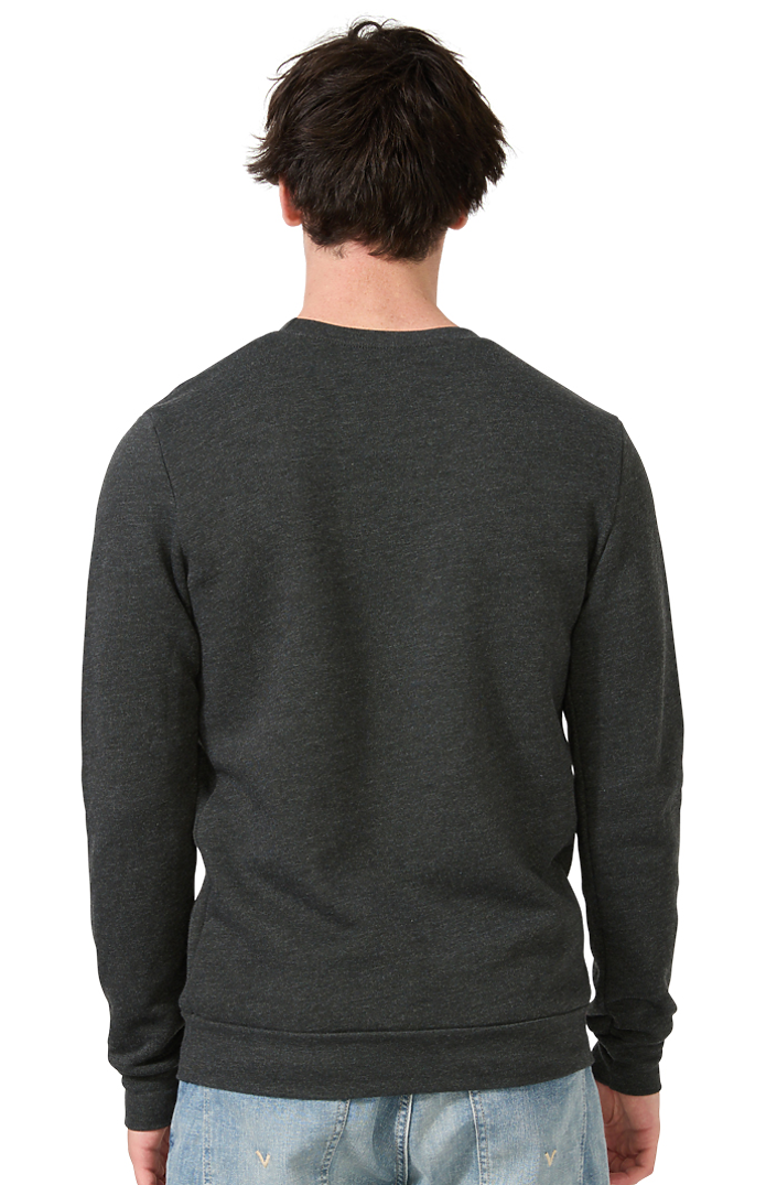 Royal Apparel 3159 Unisex Fashion Fleece Crew Sweatshirt - Heather Dark Grey