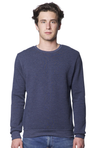 Royal Apparel 3159 Unisex Fashion Fleece Crew Sweatshirt - Heather Indigo
