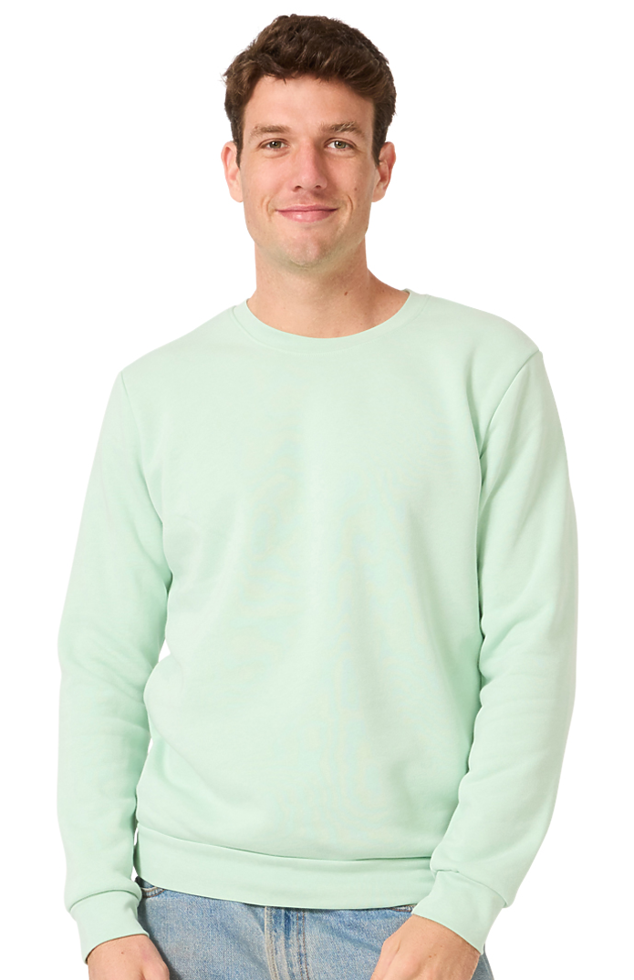 Royal Apparel 3159 Unisex Fashion Fleece Crew Sweatshirt - Heather Pistachio