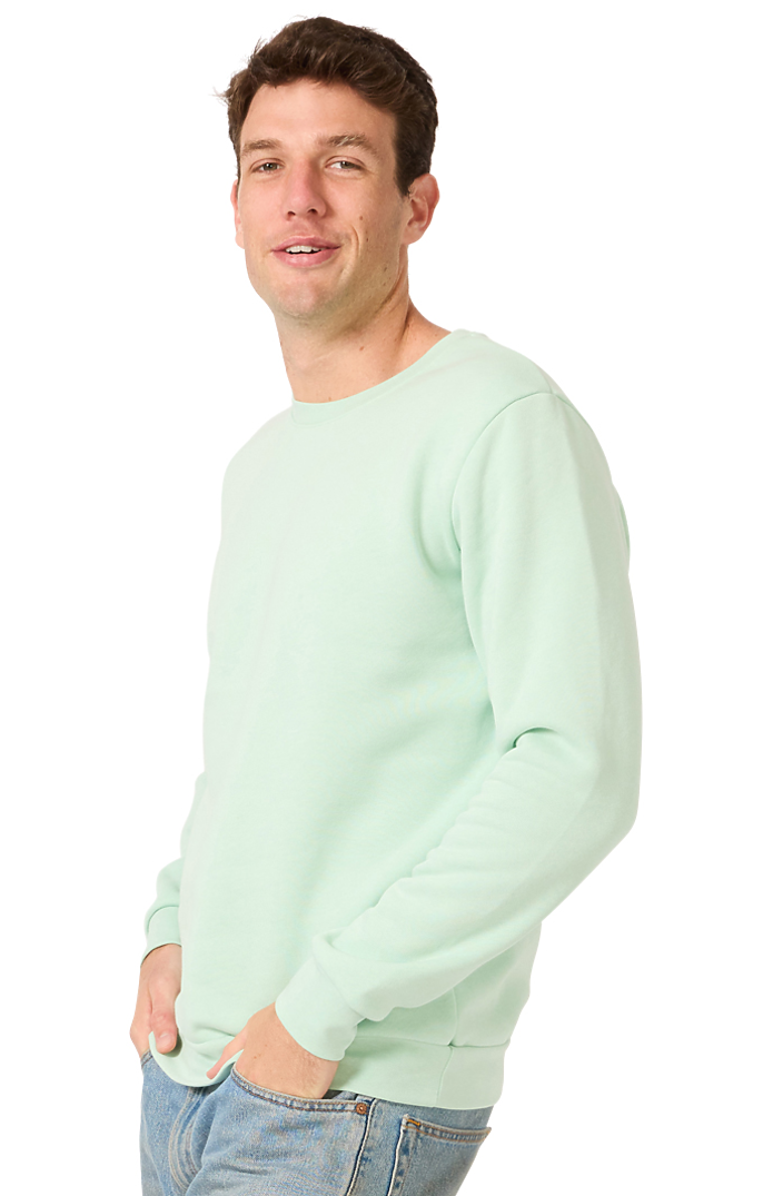 Royal Apparel 3159 Unisex Fashion Fleece Crew Sweatshirt - Heather Pistachio