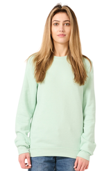 Royal Apparel 3159 Unisex Fashion Fleece Crew Sweatshirt - Heather Pistachio