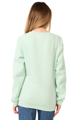 Royal Apparel 3159 Unisex Fashion Fleece Crew Sweatshirt - Heather Pistachio