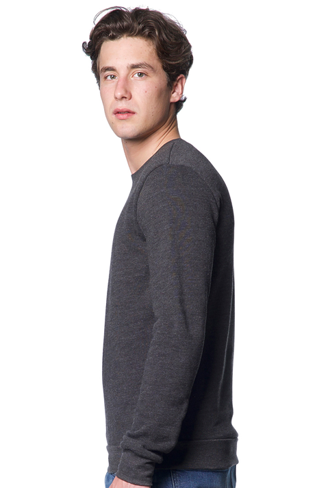 Royal Apparel 3159 Unisex Fashion Fleece Crew Sweatshirt - Heather Smoke