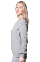 Royal Apparel 3159 Unisex Fashion Fleece Crew Sweatshirt - Heather Grey