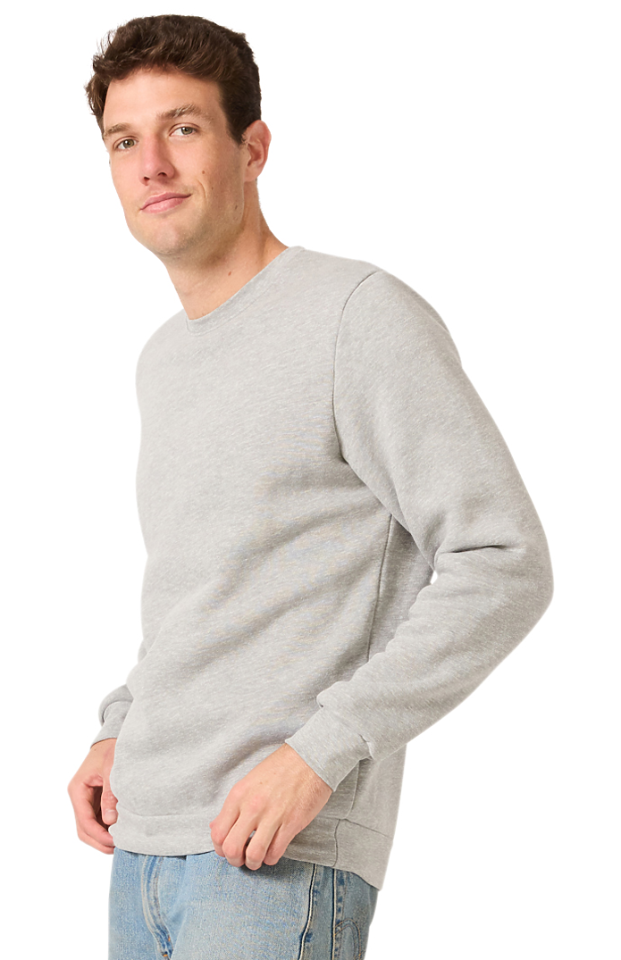 Royal Apparel 3159 Unisex Fashion Fleece Crew Sweatshirt - Heather Grey
