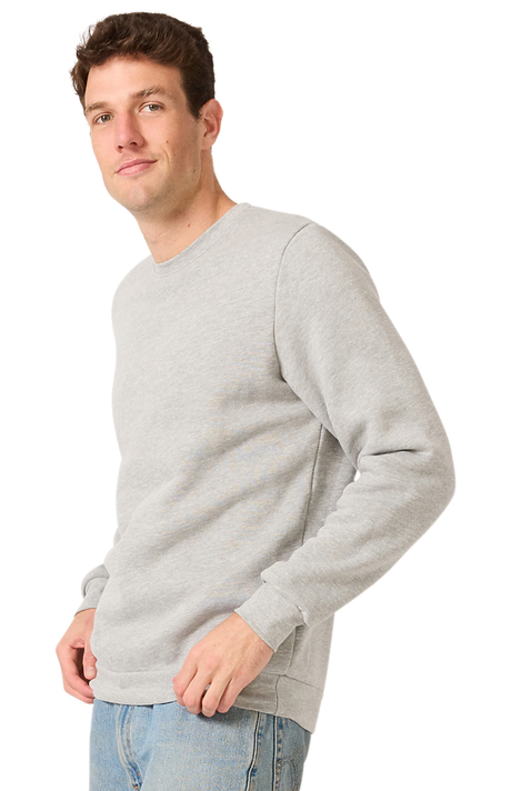 Royal Apparel 3159 Unisex Fashion Fleece Crew Sweatshirt - Heather Grey