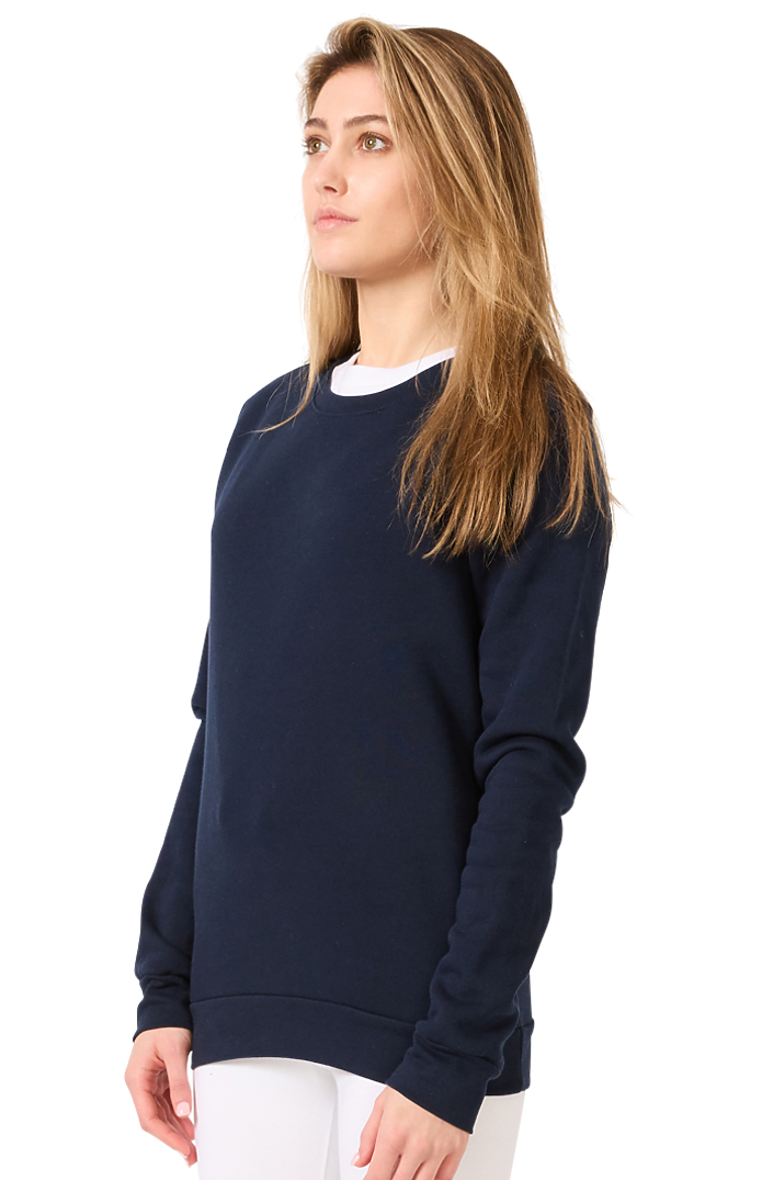 Royal Apparel 3159 Unisex Fashion Fleece Crew Sweatshirt - Navy