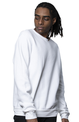 Royal Apparel 3159 Unisex Fashion Fleece Crew Sweatshirt - White