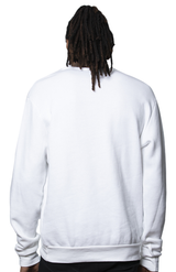Royal Apparel 3159 Unisex Fashion Fleece Crew Sweatshirt - White