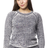 Royal Apparel 3199BO Women's Burnout Fleece Raglan Pullover - Grey